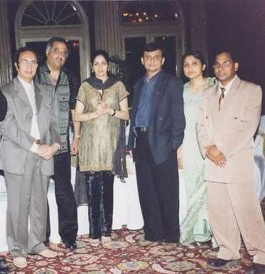 Sri Devi and Boney Kapoor with Mr & Mrs Wason