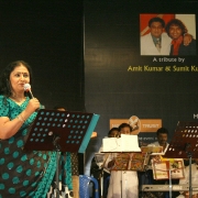 Leena Chandavarkar - FILM STAR and wife of late Kishore Kumar Singing for our Event at Chennai on 28 June 08