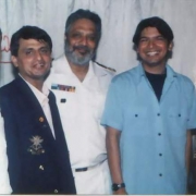 Shaan with Vineet Wason at Navy Mela