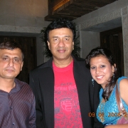 Vineet Wason and Ms Trisha Wason with music director Annu Malik