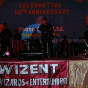 Vinod Rathod playback singer performing at event managed by Wizent