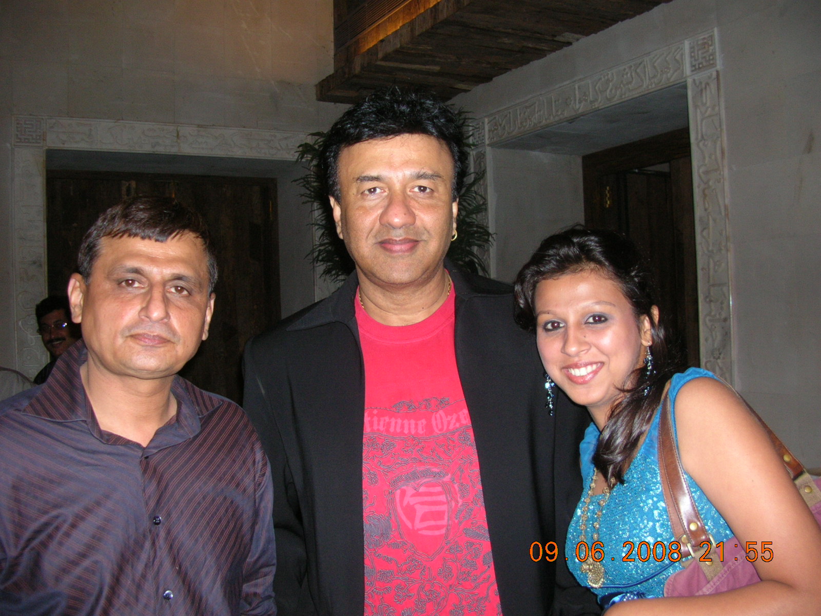 Vineet Wason and Ms Trisha Wason with music director Annu Malik